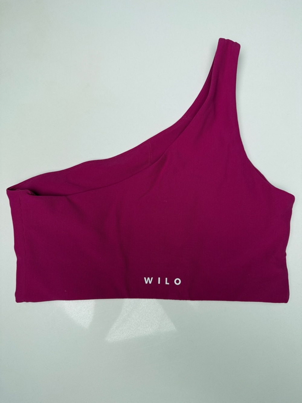 WILO Women's One-Shoulder Sports Bra - Pink